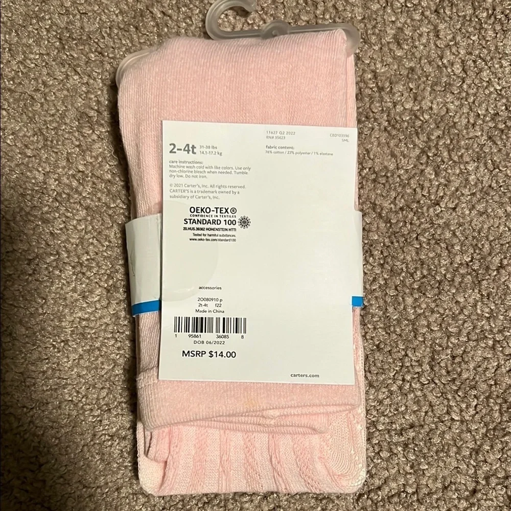 Carter's Pink Tights for girls